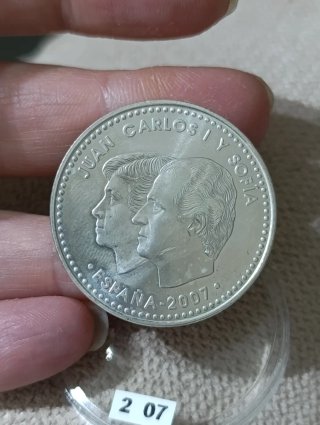 Moneda Plata 12 Euros Tratado de Roma 2007