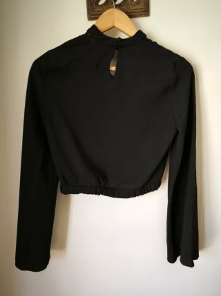 Top Zara Preto Tamanho S