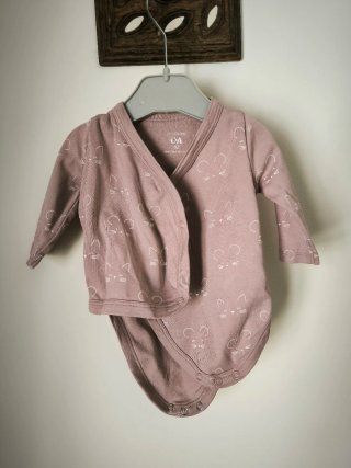 Body C&A 62 cm com padrão de gatinhos