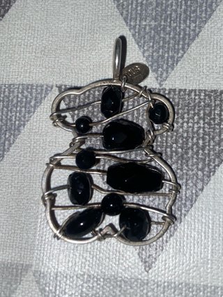 Colgante Oso Tous Plata y Ónix