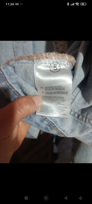 Giacca jeans donna con frange