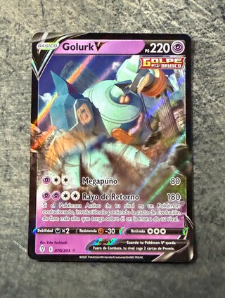 Golurk V Cielos Evolutivos Carta Pokemon