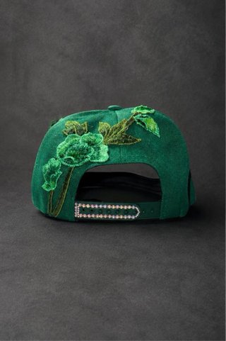 Gorra LA bordada con flores