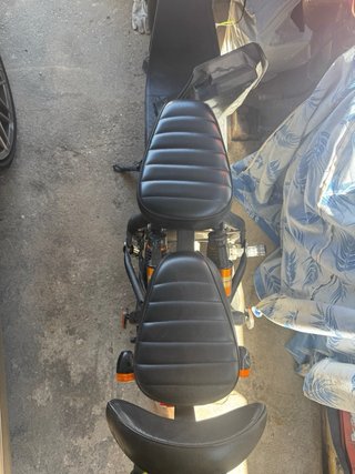 Moto Eléctrica Chopper Negra estilo citycoco