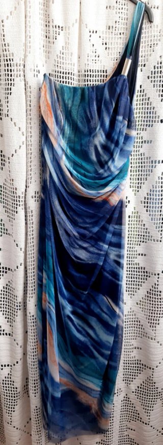 Vestido de alça única multicor T.U. NEW COLLECTION