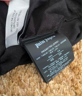 Camiseta Palm Angels Negra talla XS oversize M