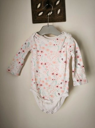 Body In Extenso 74 cm Flores e Joaninhas