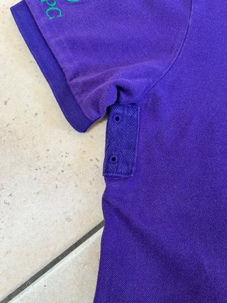 Polo Ralph Lauren Viola e Verde Taglia L big pony