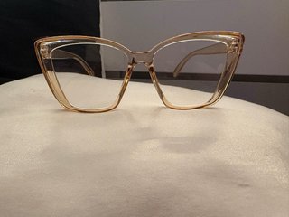 Occhiali da vista finti beige/marrone