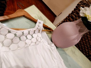 Vestido blanco bordado talla 12-13