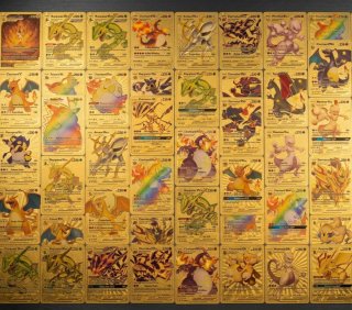 Pack +50 Cartas Pokémon Doradas ¡Súper Colecció