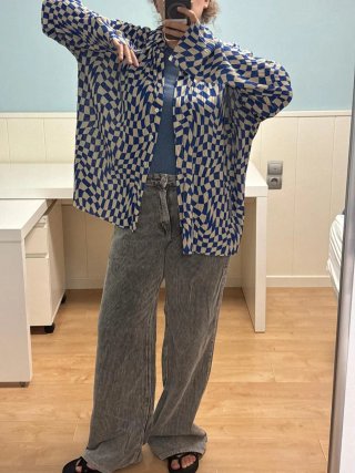 Camisa Pull&Bear cuadros efecto óptico