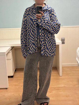 Camisa Pull&Bear cuadros efecto óptico