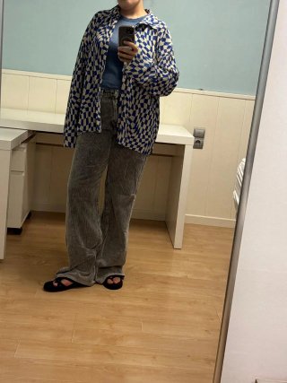 Camisa Pull&Bear cuadros efecto óptico