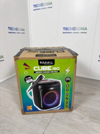 Altavoz Portátil Ibiza CUBE 180 Karaoke