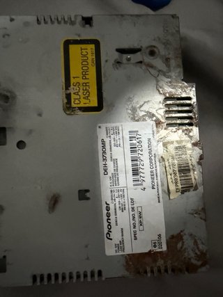 Radio Pionero DEH-3700MP 1 DIN MP3/WMA