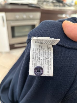 Polo Fred Perry Blu Manica Lunga L