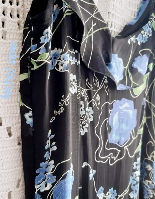 Vestido floral preto ANA SOUSA S/36