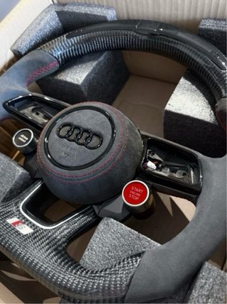 Volante Audi RS Carbono y Piel