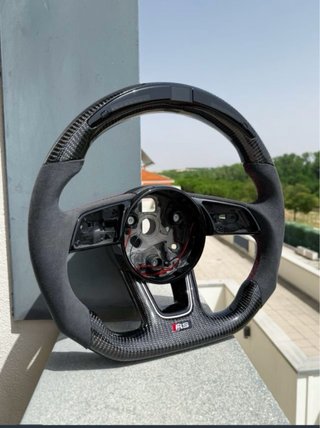 Volante Audi RS Carbono y Piel