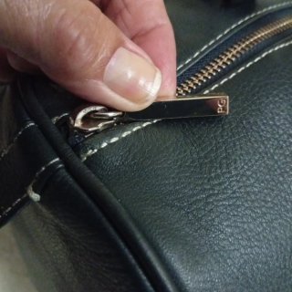 Bolso Piel Purificación García Azul Marino