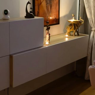 Mueble diseño Ikea beige/marrón