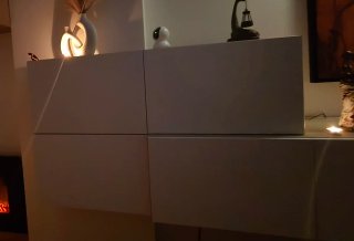 Mueble diseño Ikea beige/marrón