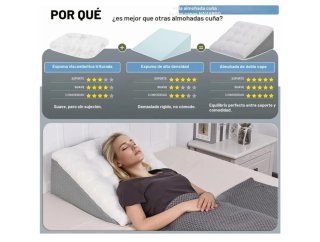 Cojín Cuña Kavargo Cama/Sofá Gris y Blanco