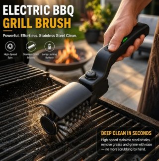 Cepillo Eléctrico Barbacoa Negro