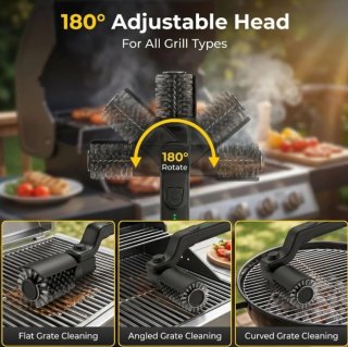 Cepillo Eléctrico Barbacoa Negro