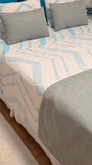 Cobre pés 60x230cm + 2 Almofadas 55x35