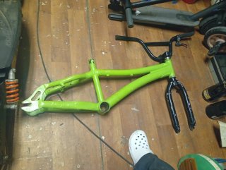 Cuadro Monty BMX Verde