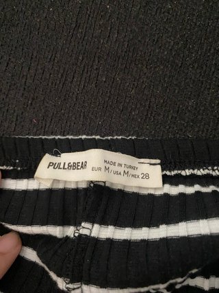 Vestido Pull&Bear rayas blanco y negro