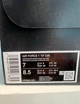 Nike Air Force 1 Negras y Blancas