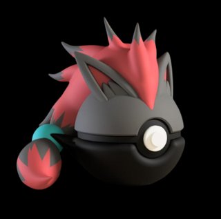 Pokéball de Zoroark Impresa en 3D