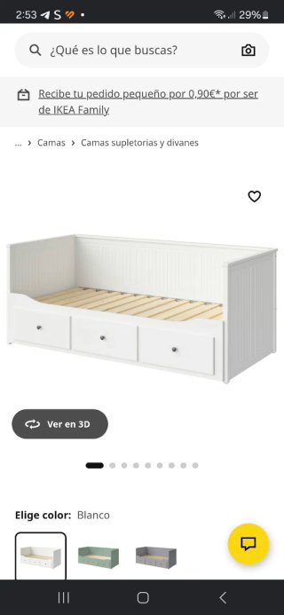 Sofá Cama Blanco Madera IKEA