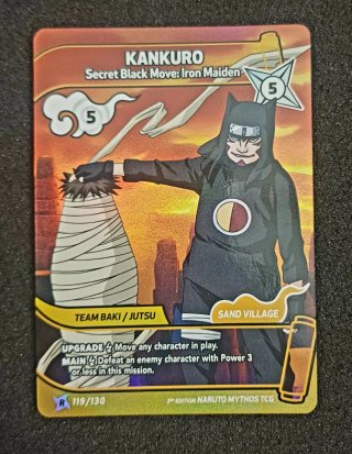 Set 6 carte rare 2nd edition naruto mythos tcg.
