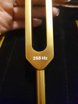 Set 3 Diapasones 128Hz 256Hz 432Hz Dorado