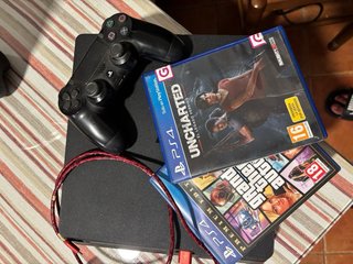 iPhone 13 Pro Blu + PS4 con controller e giochi