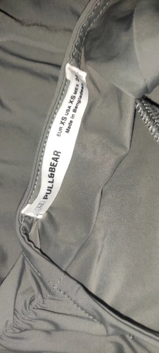 Vestido XS Pull&Bear gris largo