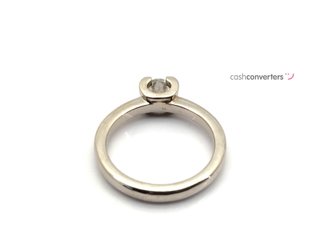 sortija oro 18k con piedra con diamante