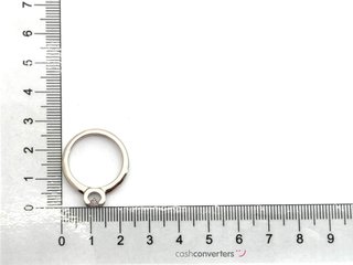 sortija oro 18k con piedra con diamante
