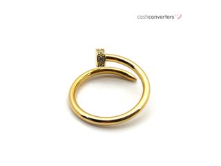anillo oro 18k con circonita