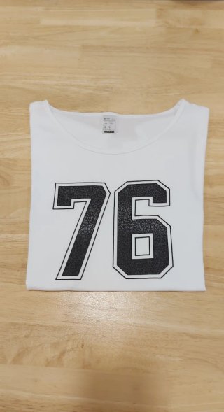 Camiseta Blanca Decathlon Número 76