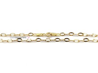 cadena oro 18k 22cm