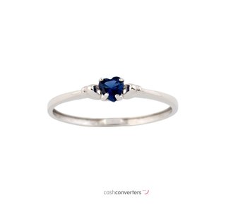 anillo oro 18k con piedra con circonita