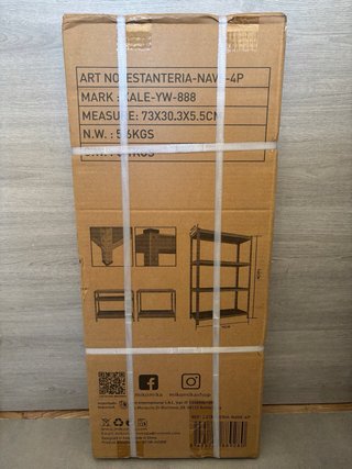 Estantería metálica 4 estantes