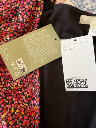Vestito midi a portafoglio floreale H&M taglia  XL