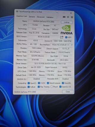 PC Gaming RTX 2060 6GB i3-10105F 32GB RAM SSD 1TB