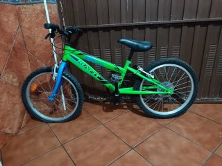 Bicicleta RUNFIT verde y azul